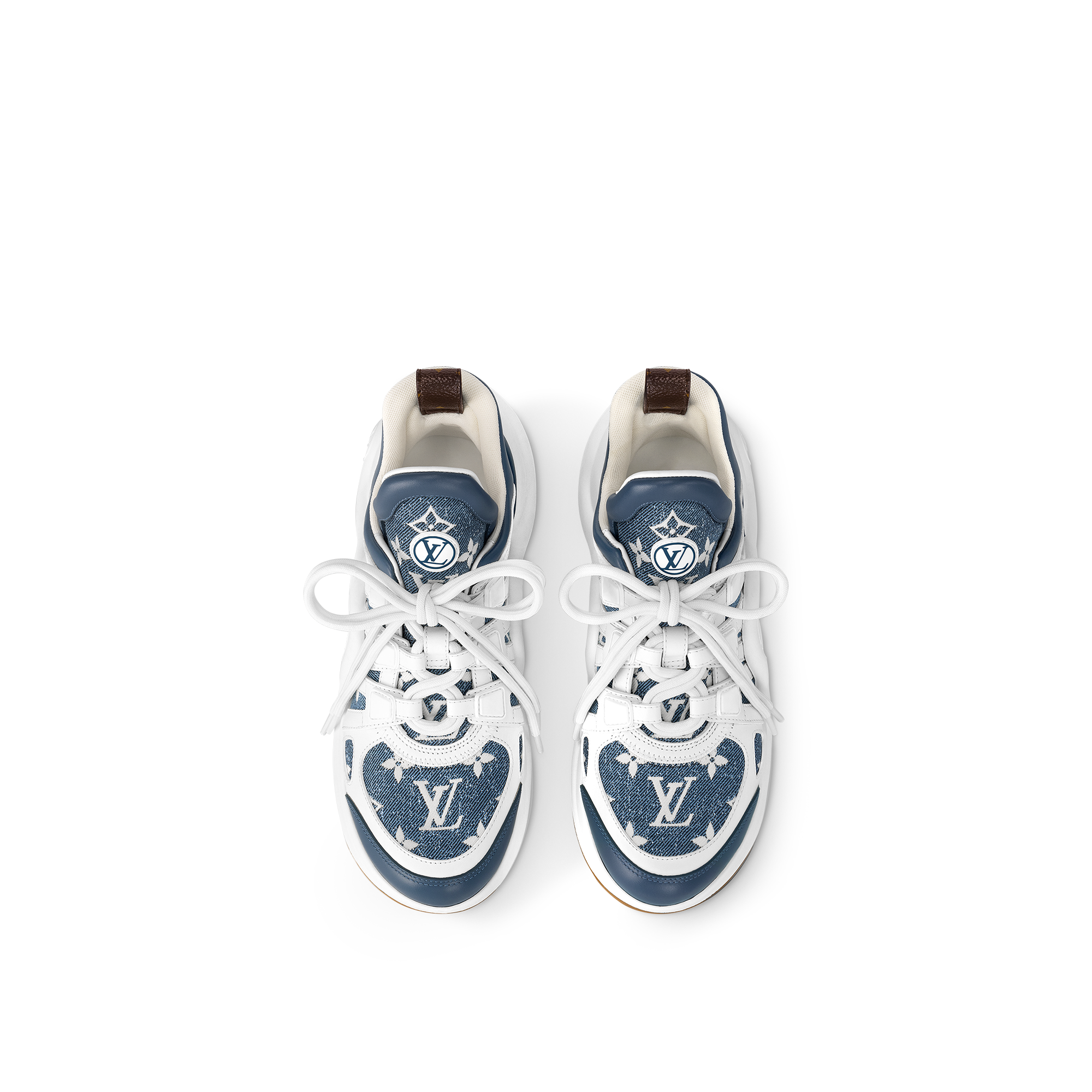 ルイヴィトン アークライト トレーナー ネイビーシルバー W